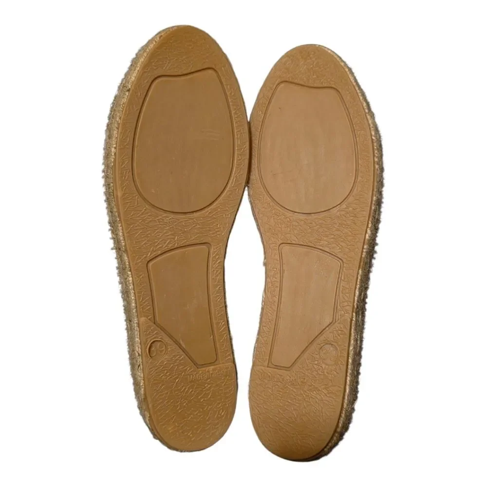 BIANKINA Vegan Organic Navy Slip-On Espadrilles - Size 39 (8)‎